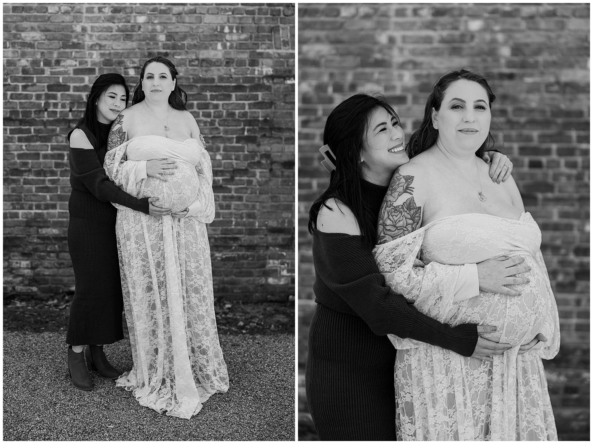Stunning cold spring maternity photos