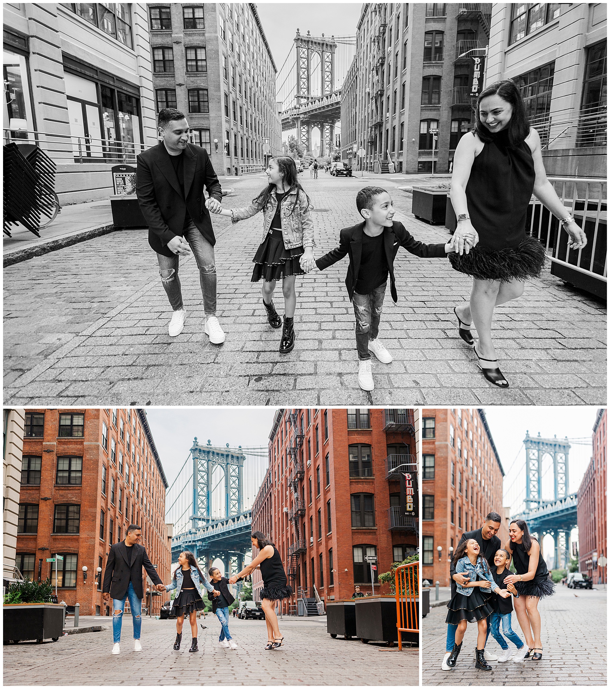 Cheerful family photo shoot in Brooklyn