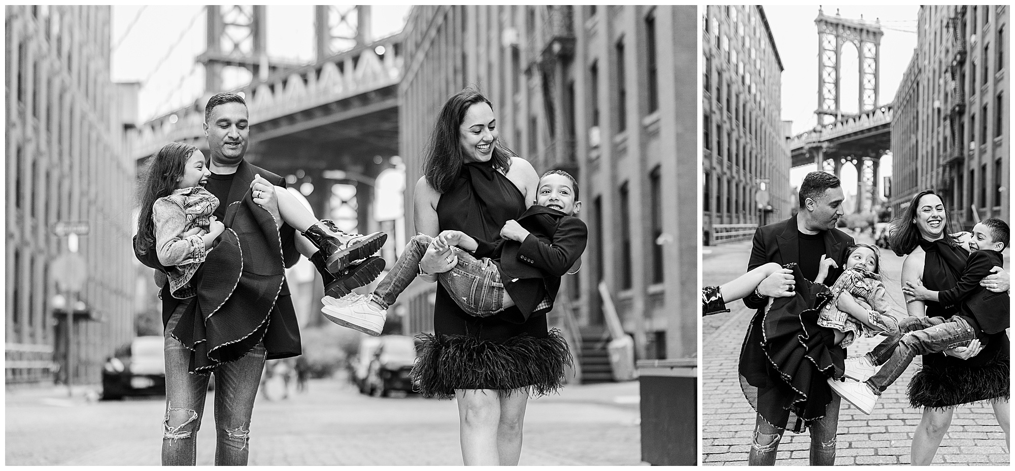 Joyful family photo shoot in Brooklyn