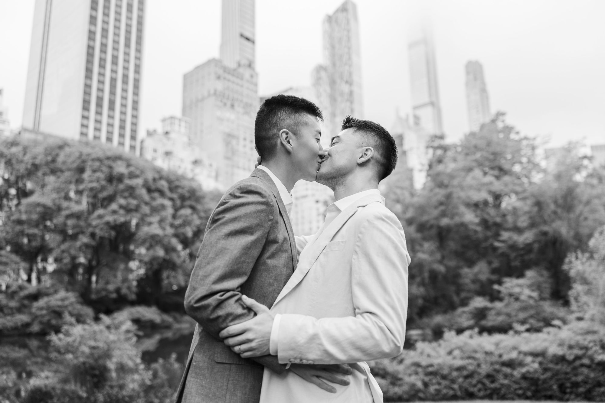 Gorgeous lgbtq engagement session in NYC