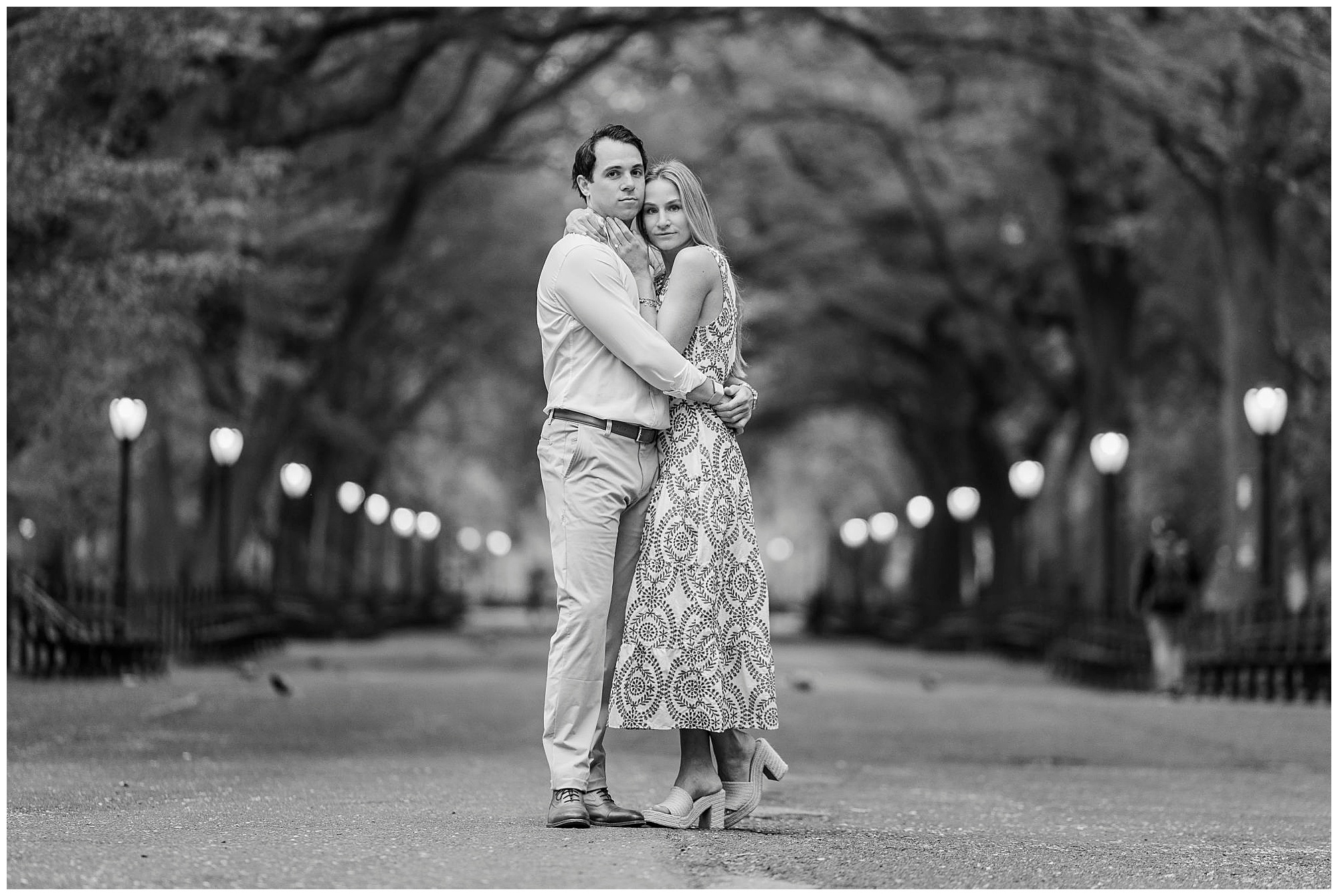 Candid central park engagement photoshoot