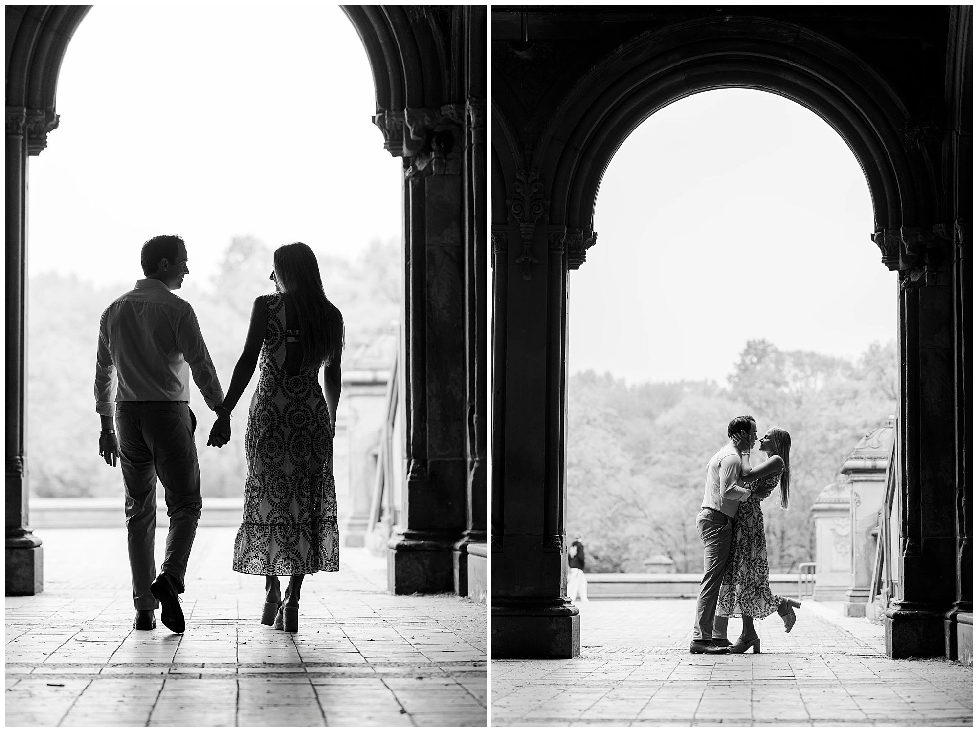 Jaw-Dropping central park engagement photoshoot