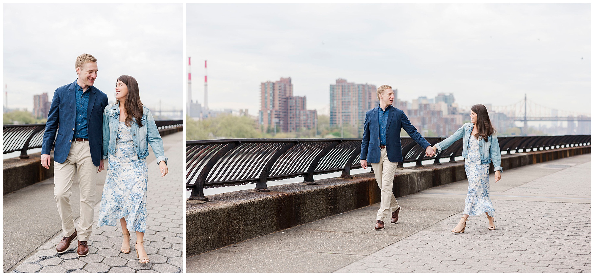 Charming carl schurz park engagement shoot in Spring