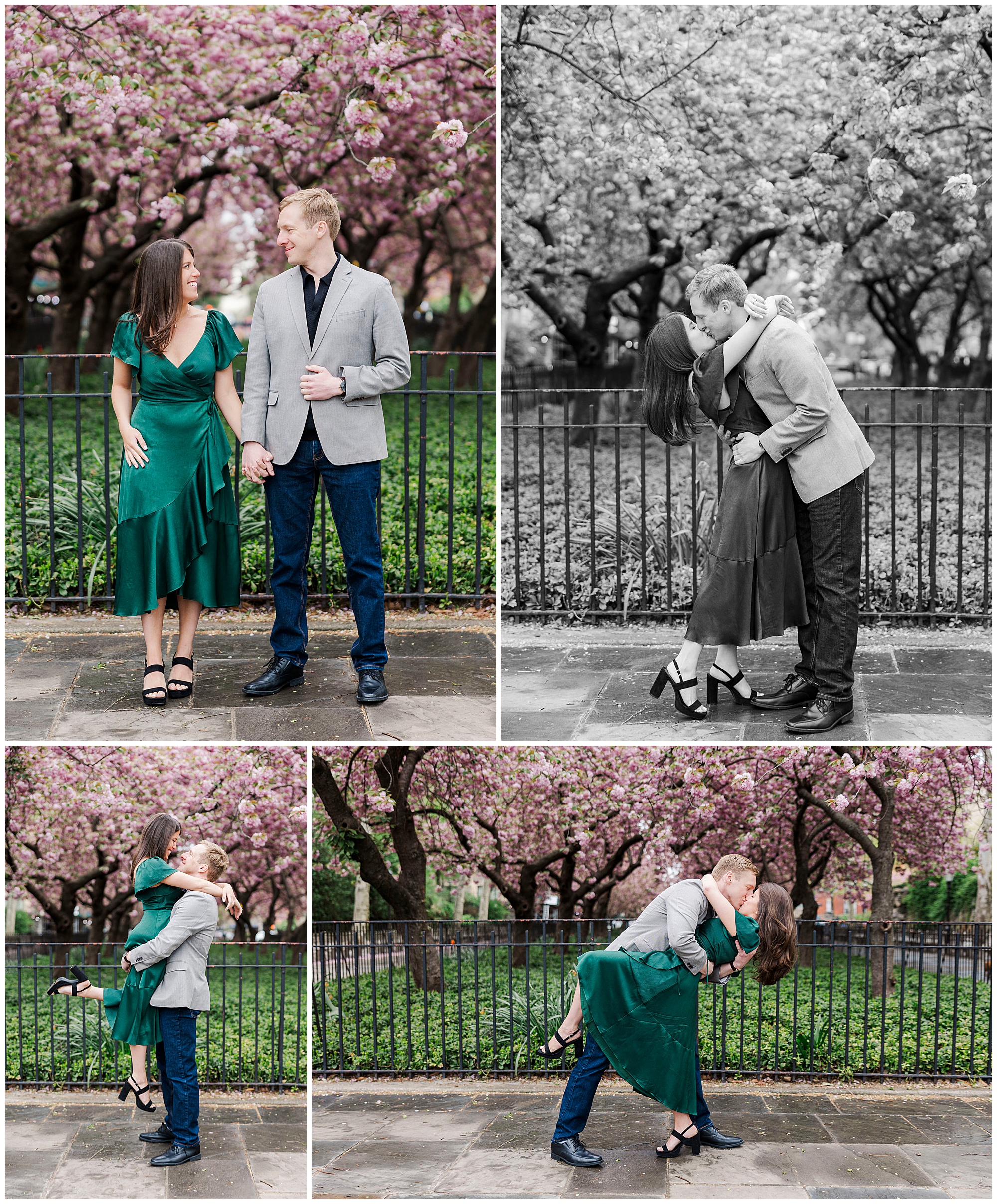 Perfect carl schurz park engagement shoot in Spring