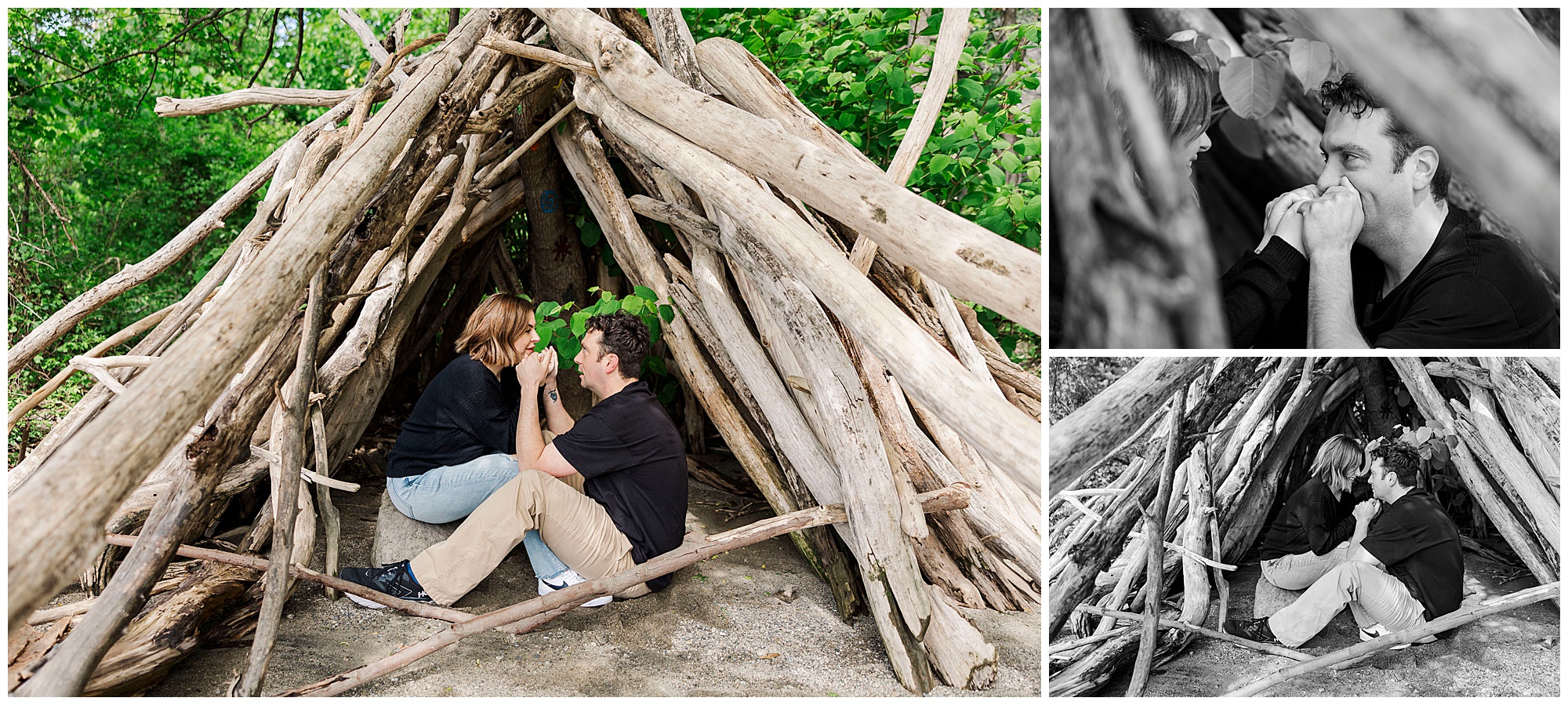 Breathtaking little stony point park engagement shoot