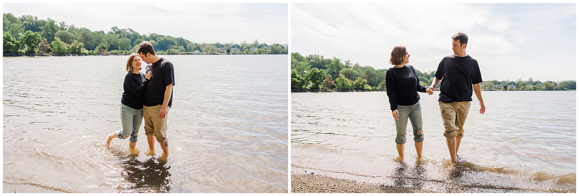 Unique little stony point park engagement shoot