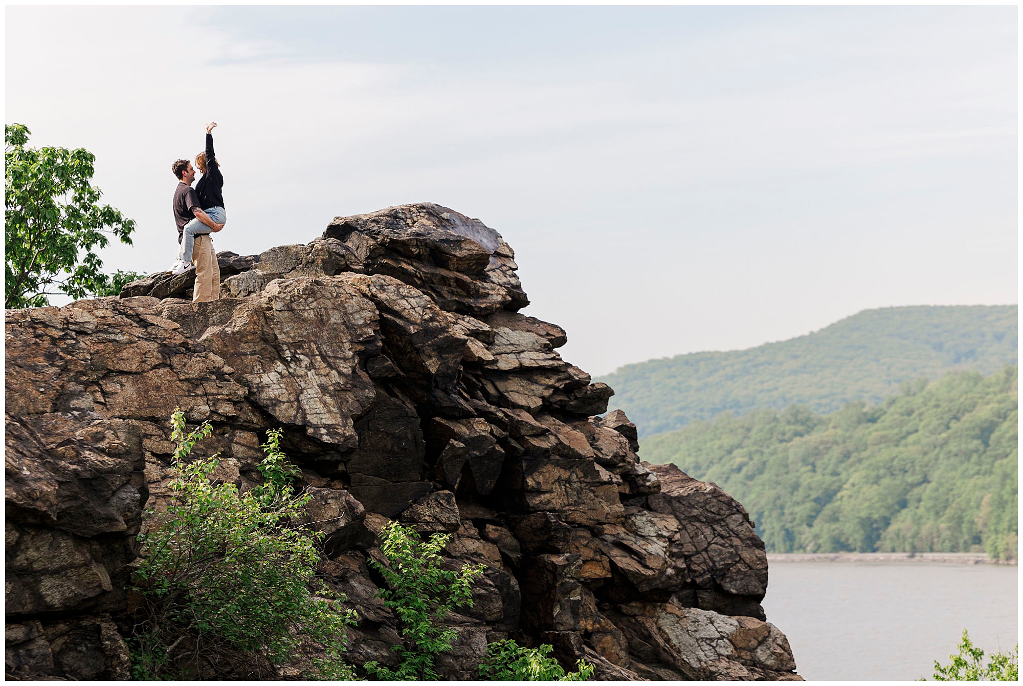 Terrific little stony point park engagement shoot