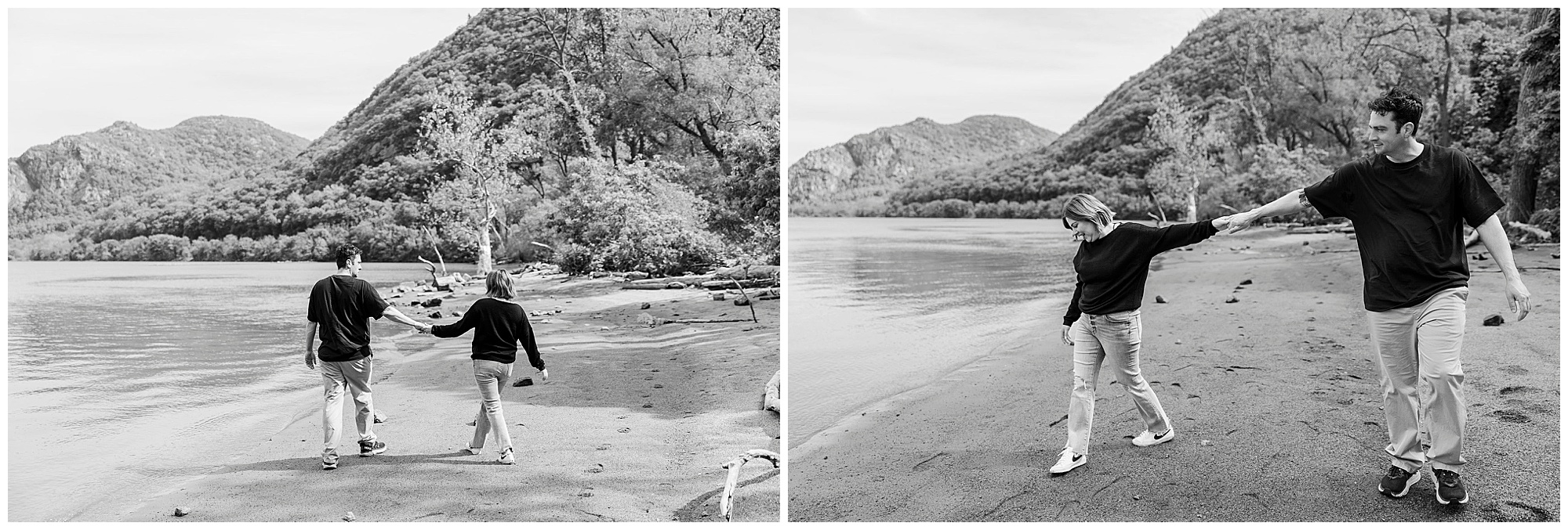 Vibrant little stony point park engagement shoot