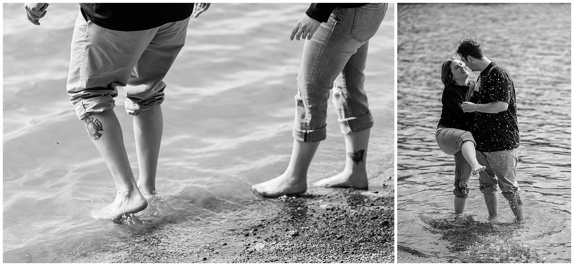 Romantic little stony point park engagement shoot