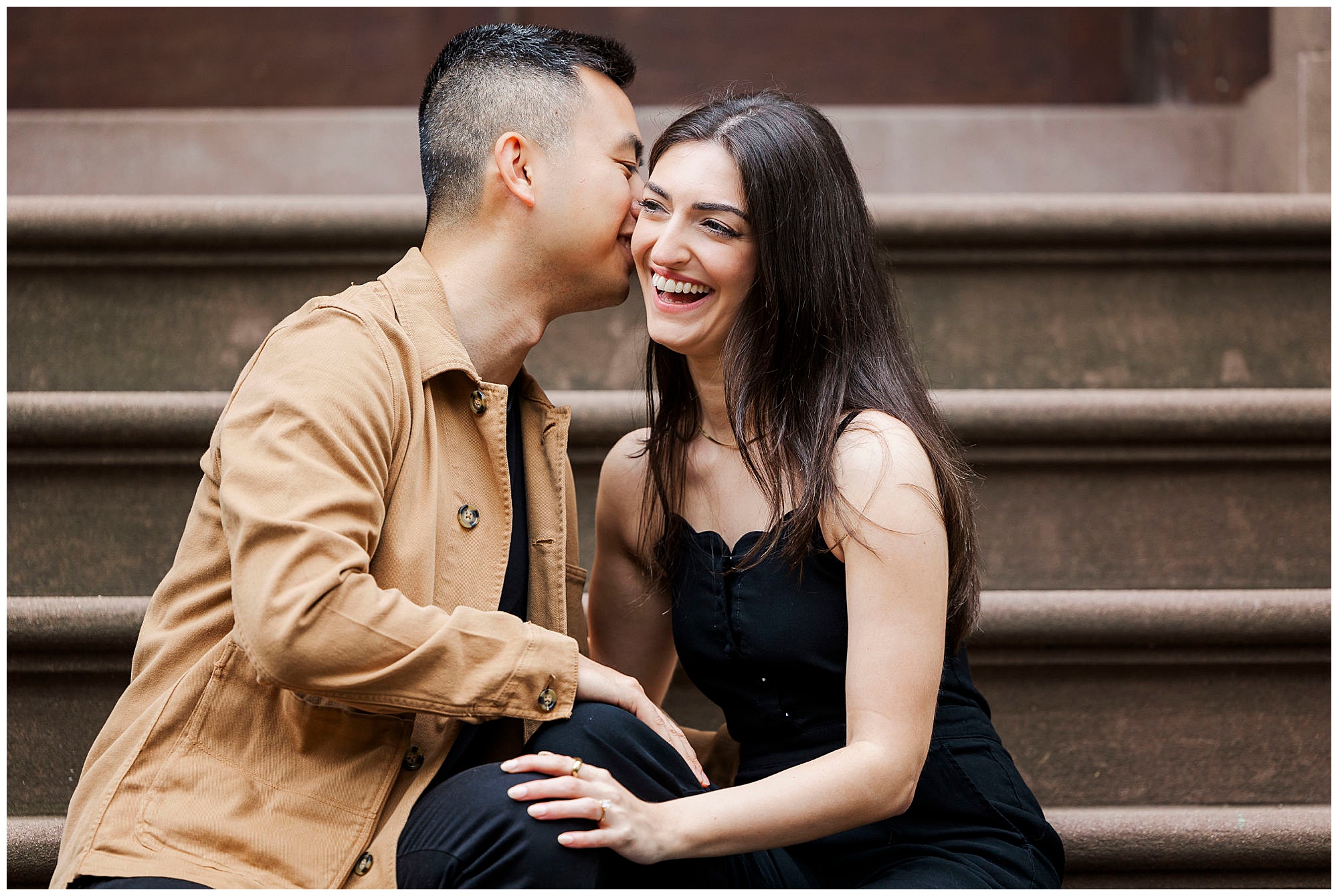 Iconic brooklyn heights engagement session