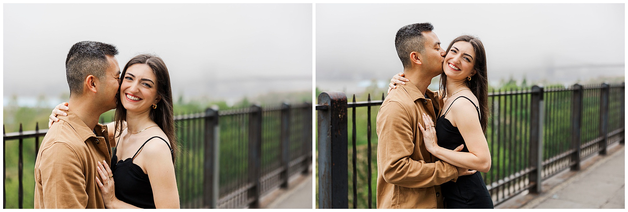 Joyful brooklyn heights engagement session