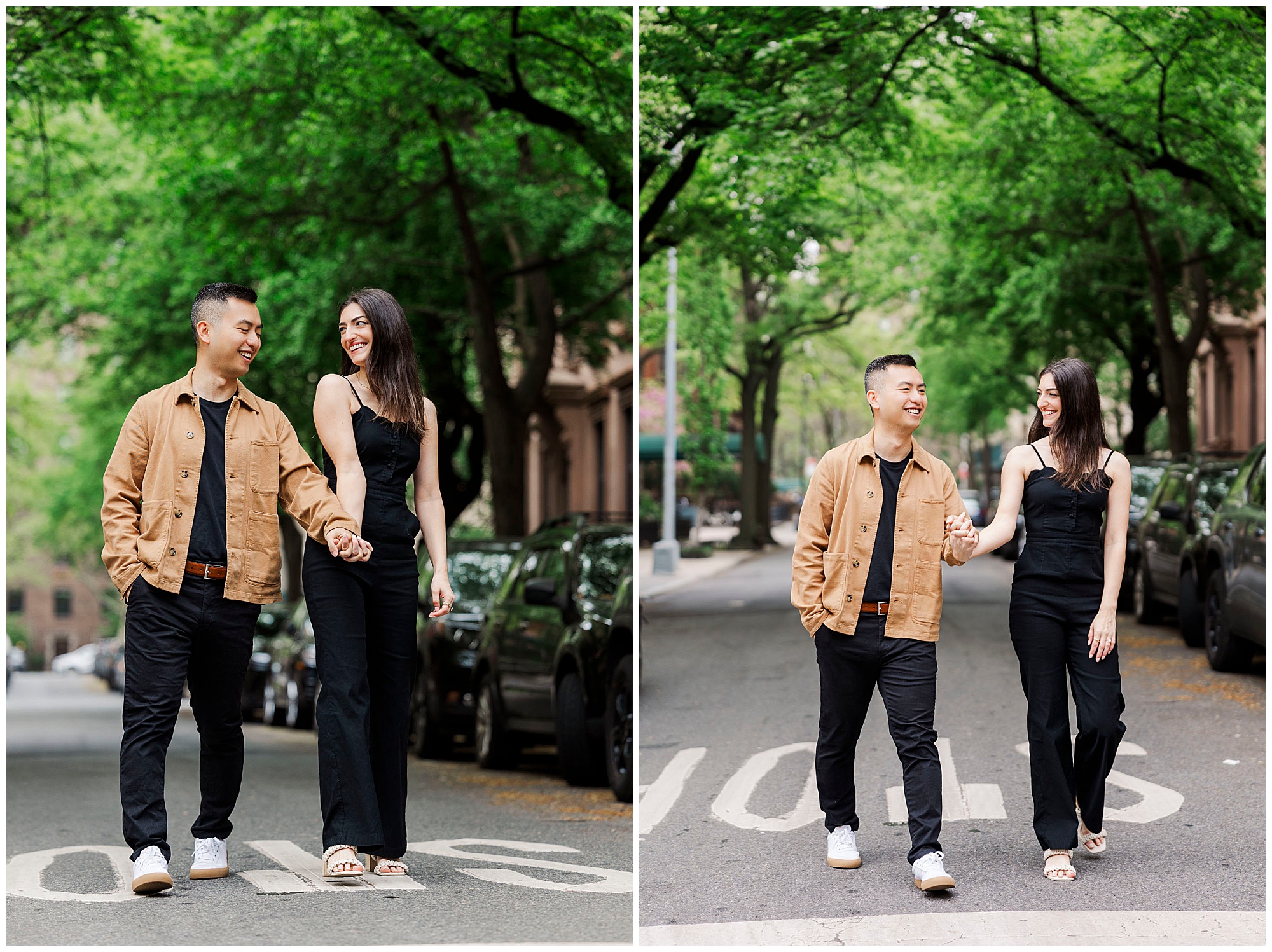 Unique brooklyn heights engagement session