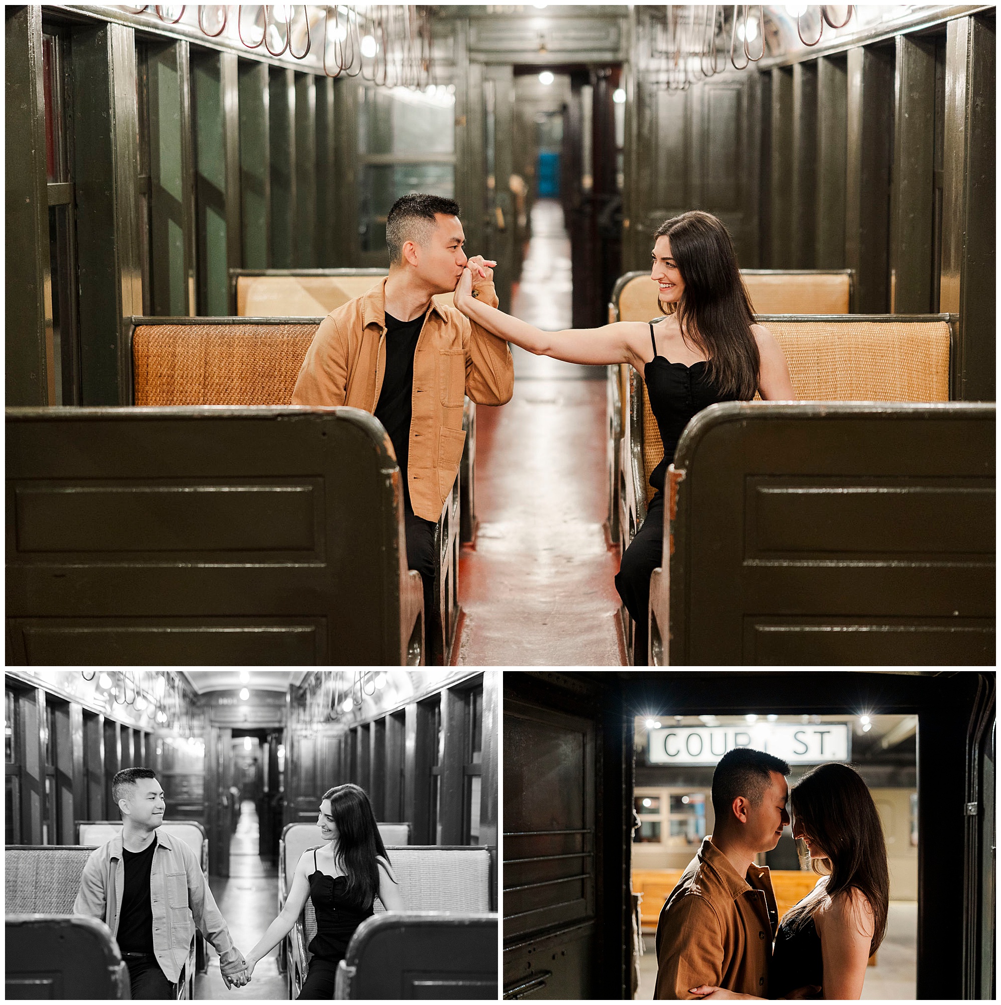 Romantic brooklyn heights engagement session