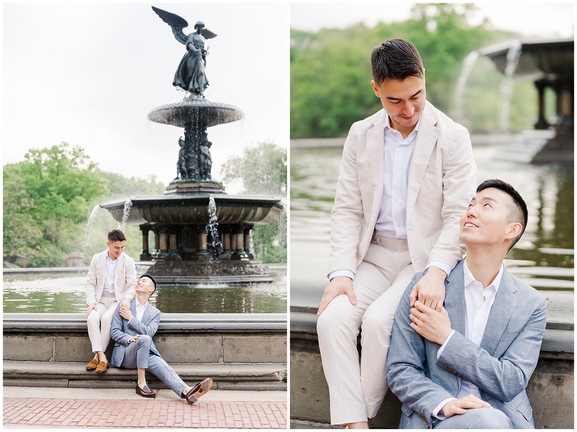 Timeless lgbtq engagement session in NYC