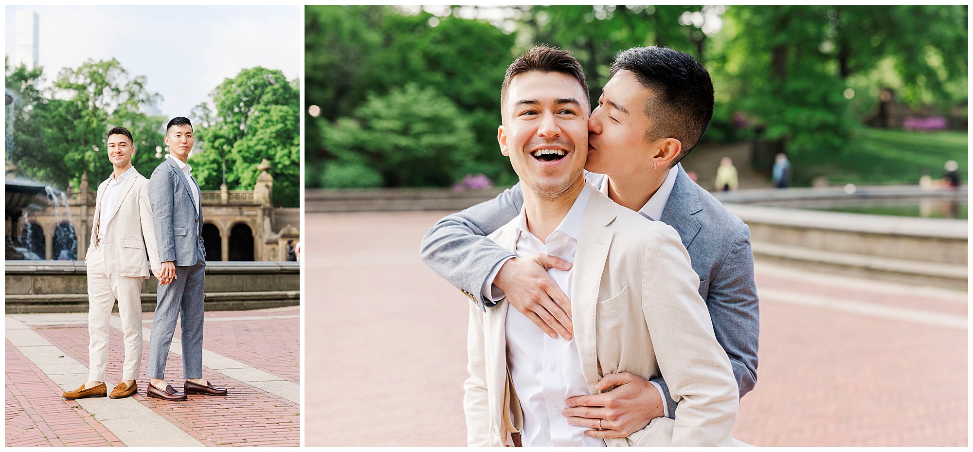 Fun lgbtq engagement session in NYC