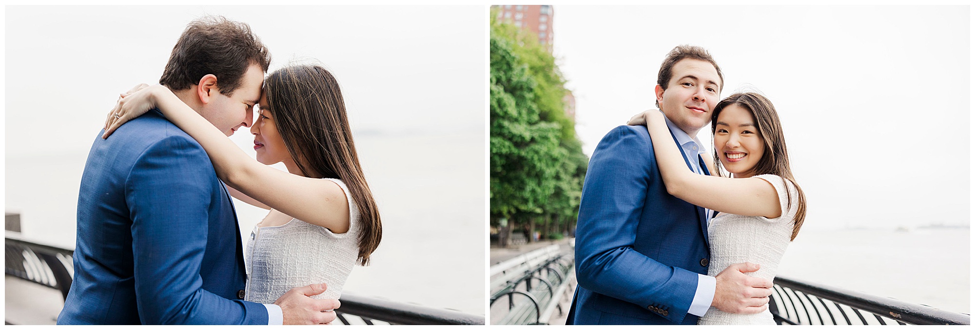 Whimsical engagement session at battery park