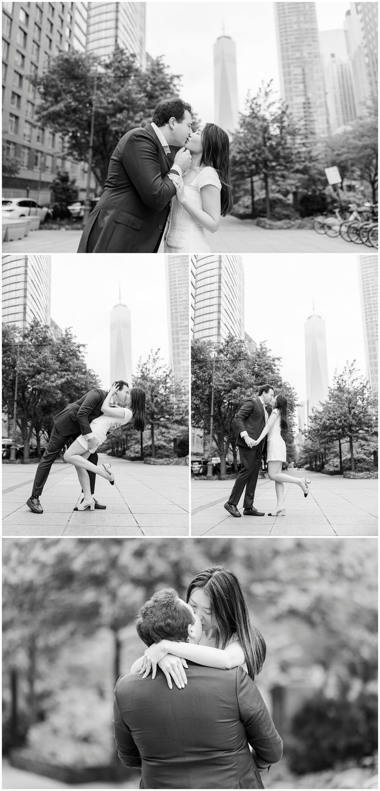 Stunning engagement session at battery park