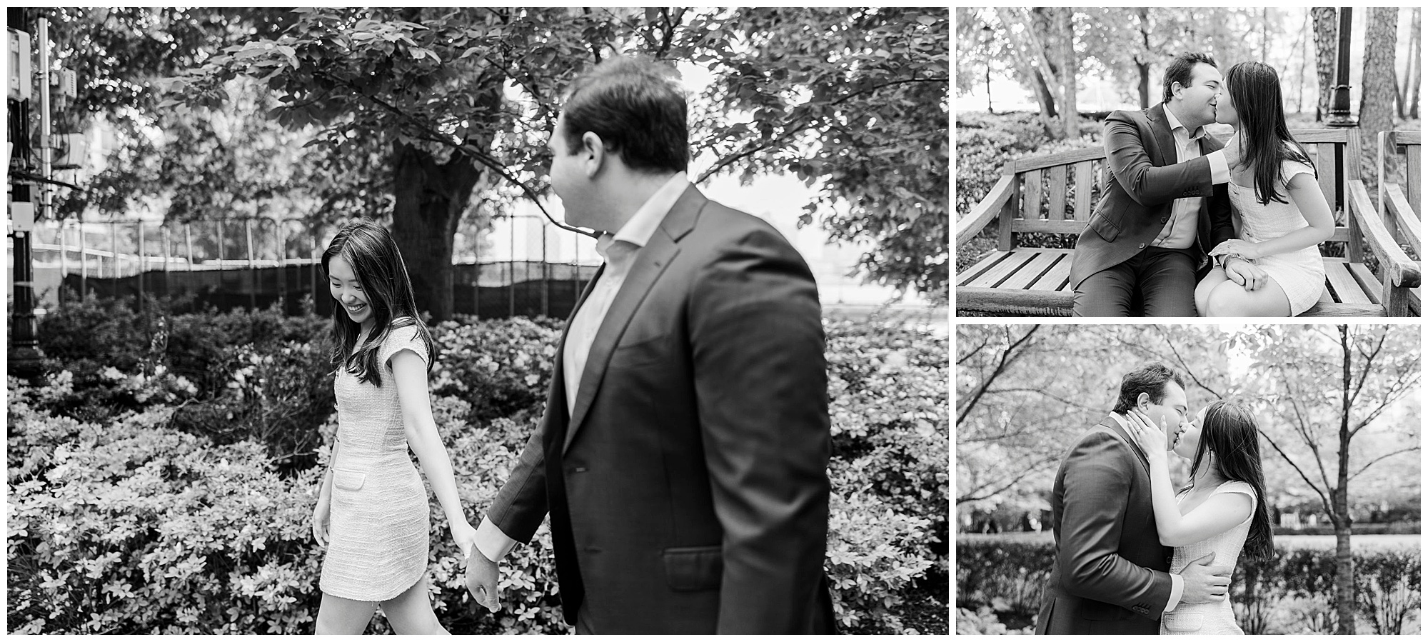 Magical engagement session at battery park