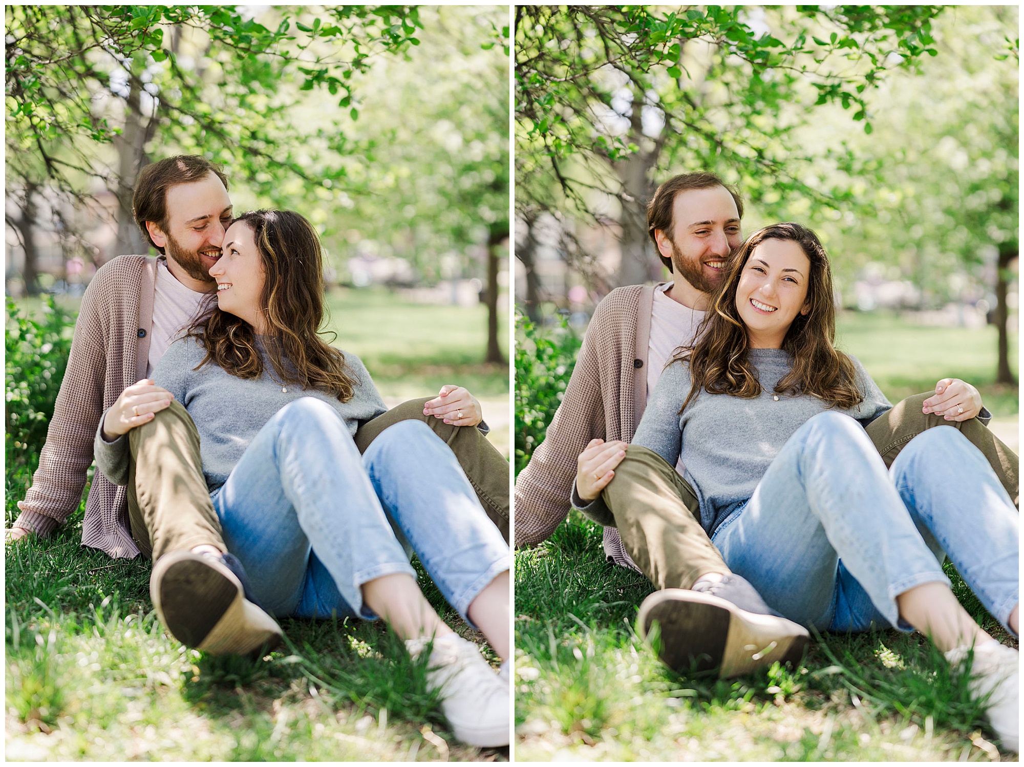 Fun engagement photos at astoria park