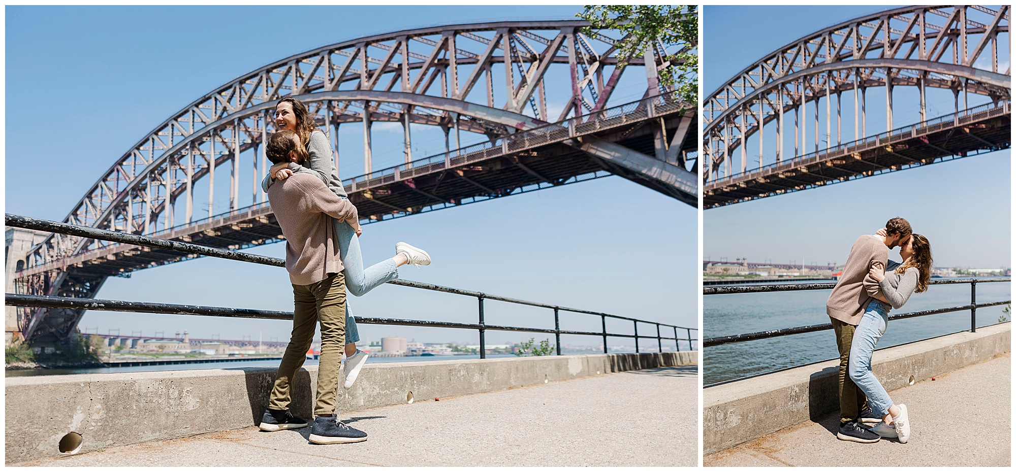 Stunning engagement photos at astoria park