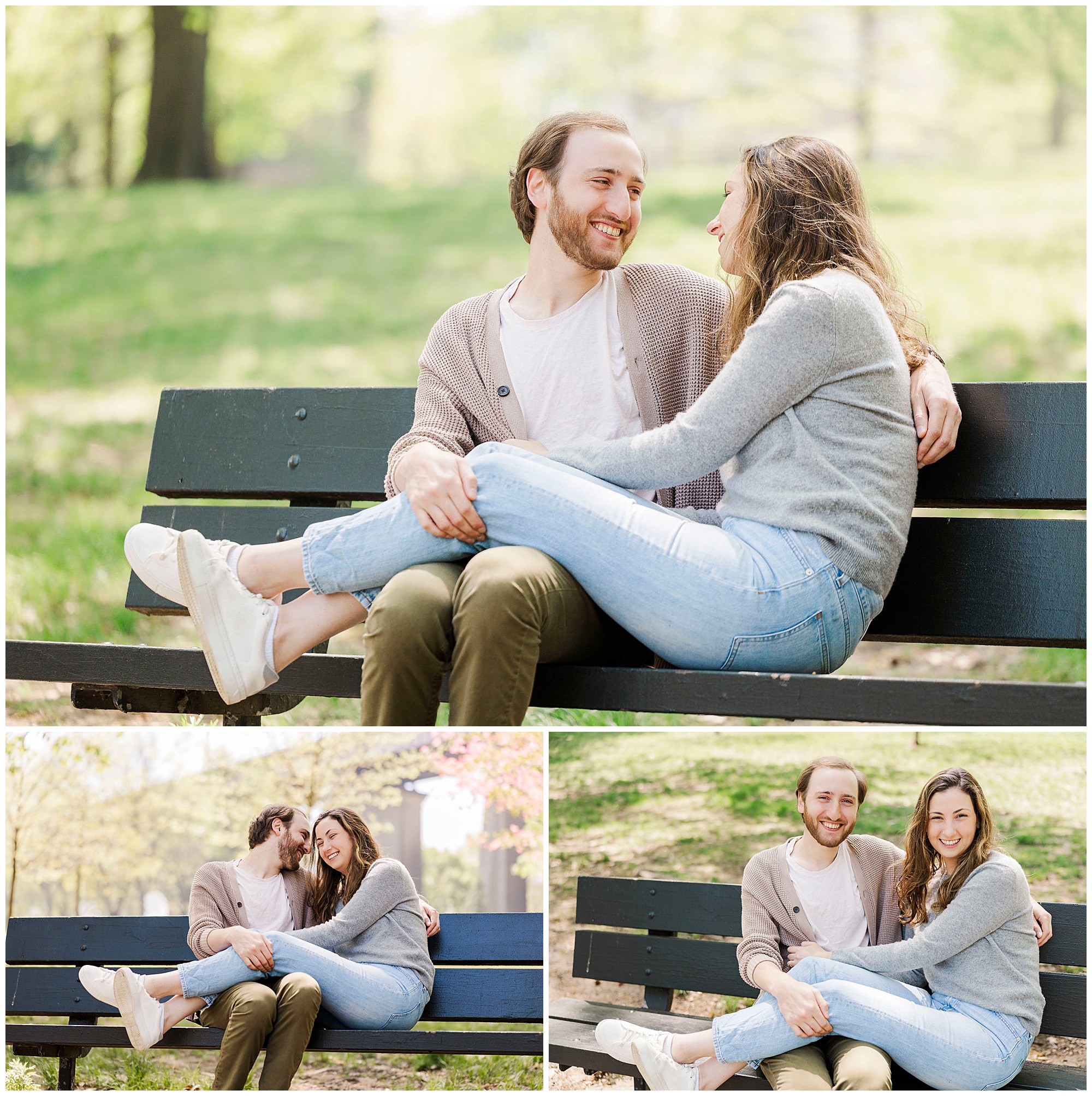 Whimsical engagement photos at astoria park