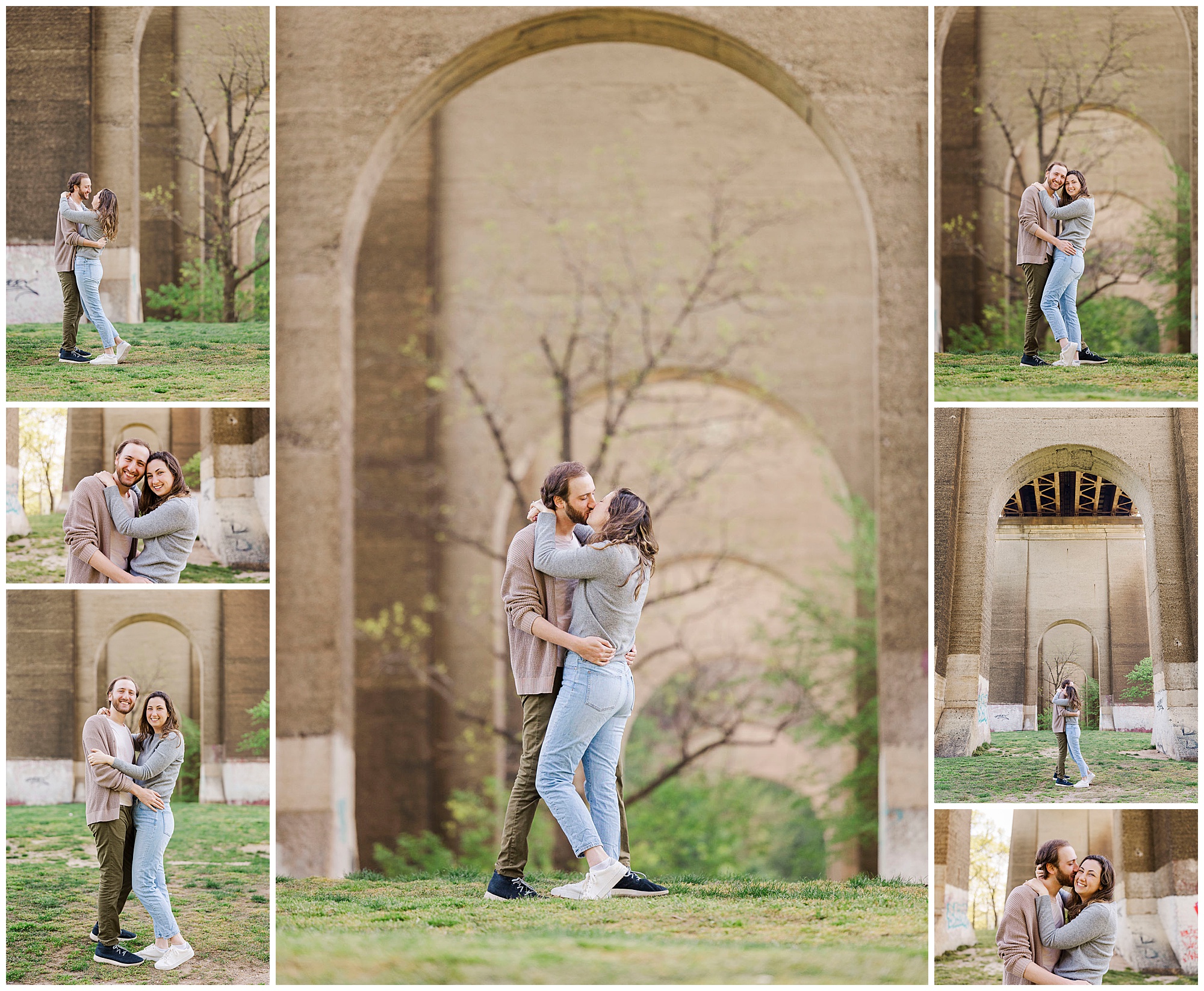 Charming engagement photos at astoria park