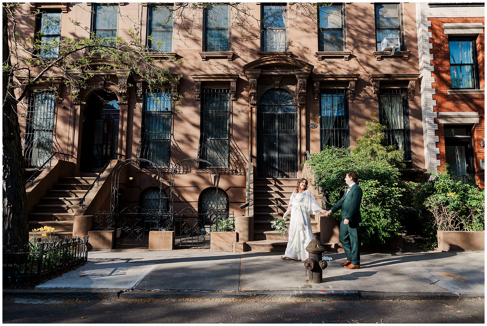 Striking deity wedding in Brooklyn, NY