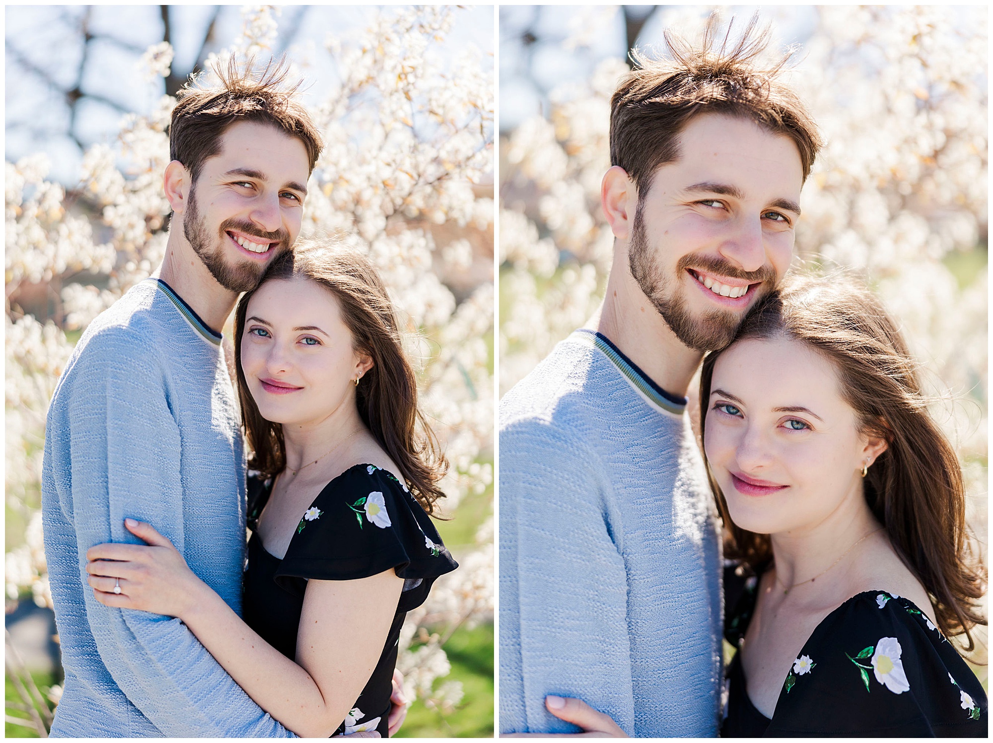 Timeless hudson riverwalk park engagement photos