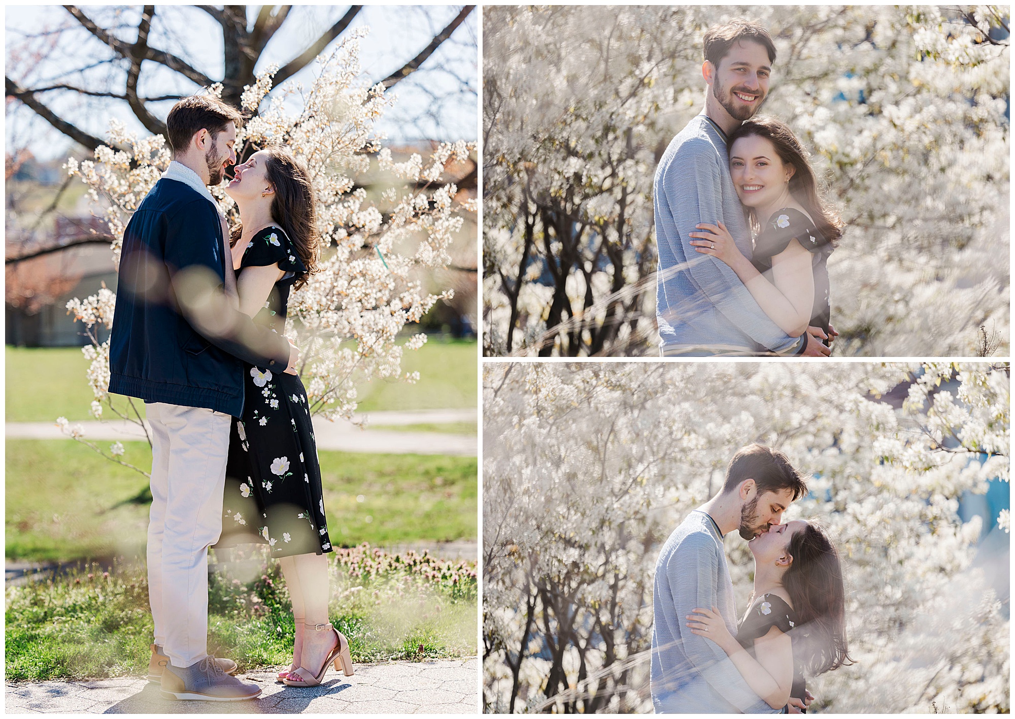 Unique hudson riverwalk park engagement photos