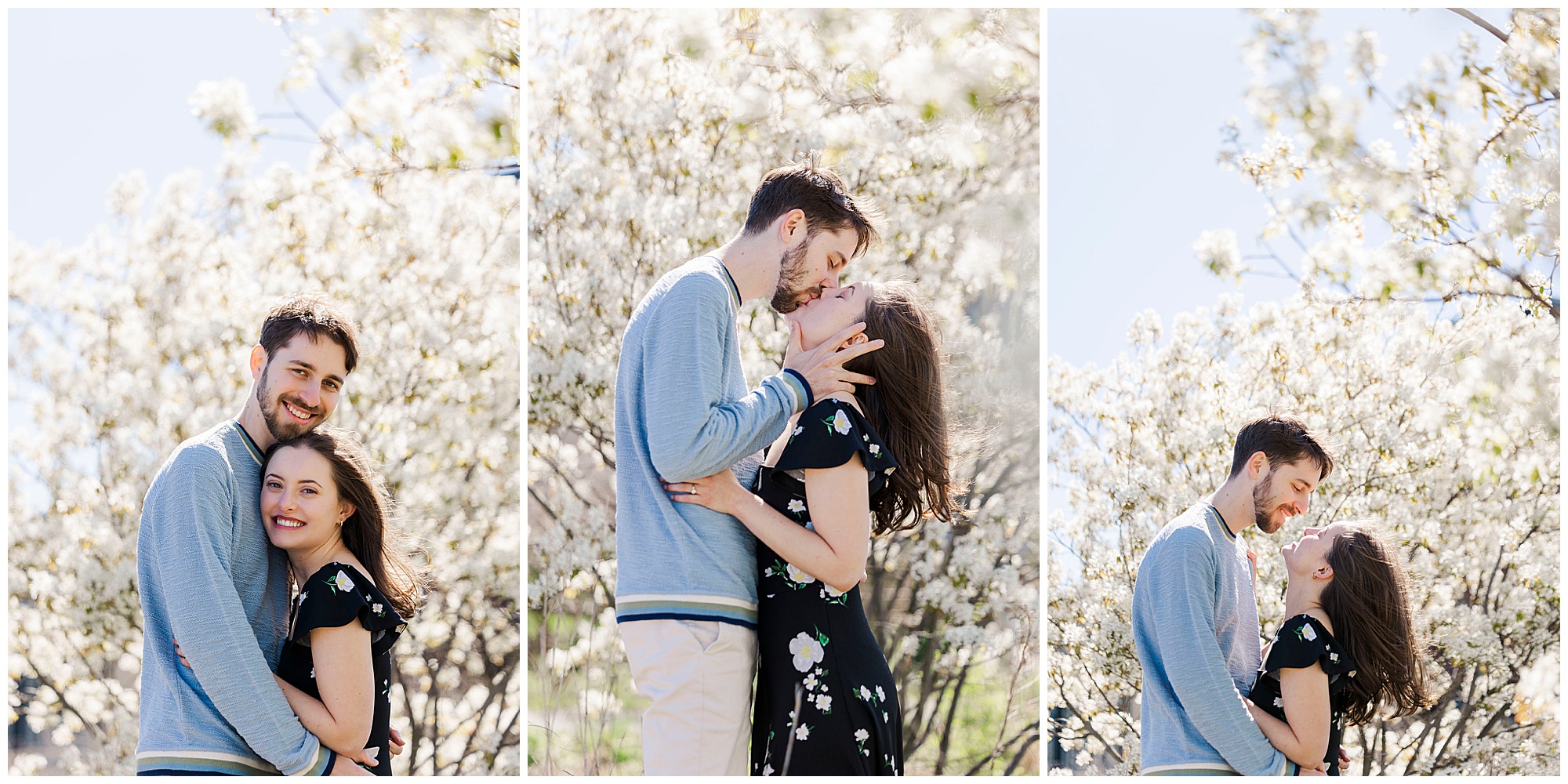 Charming hudson riverwalk park engagement photos