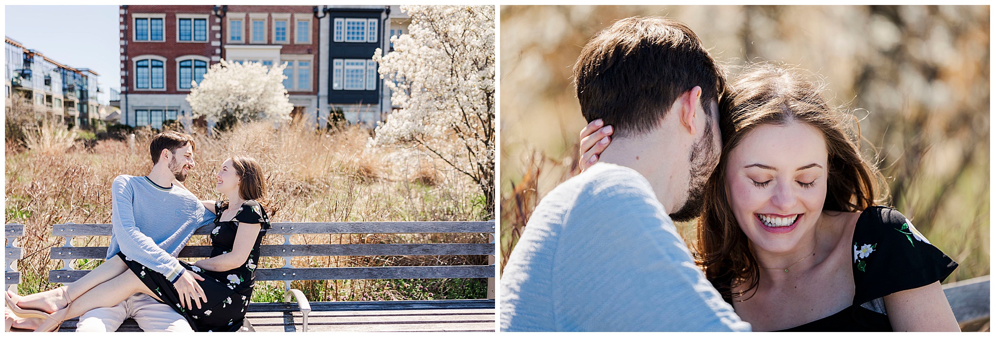 Perfect hudson riverwalk park engagement photos