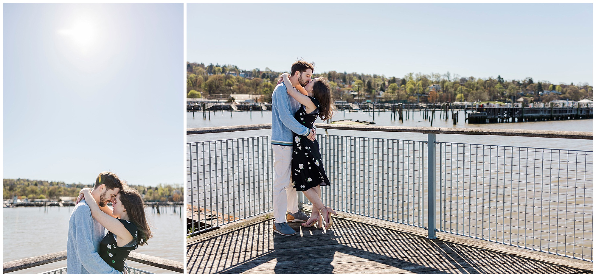 Magical hudson riverwalk park engagement photos