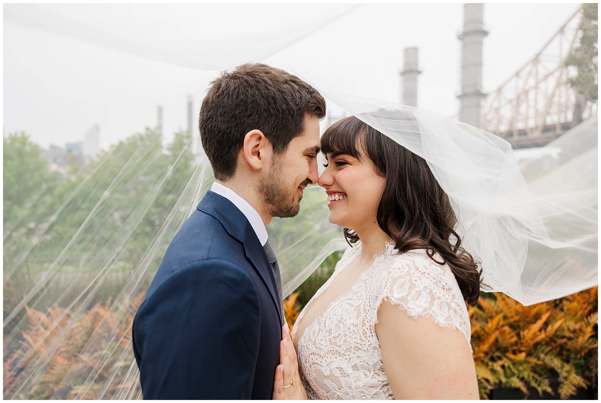 Lovely foundry wedding in long island city