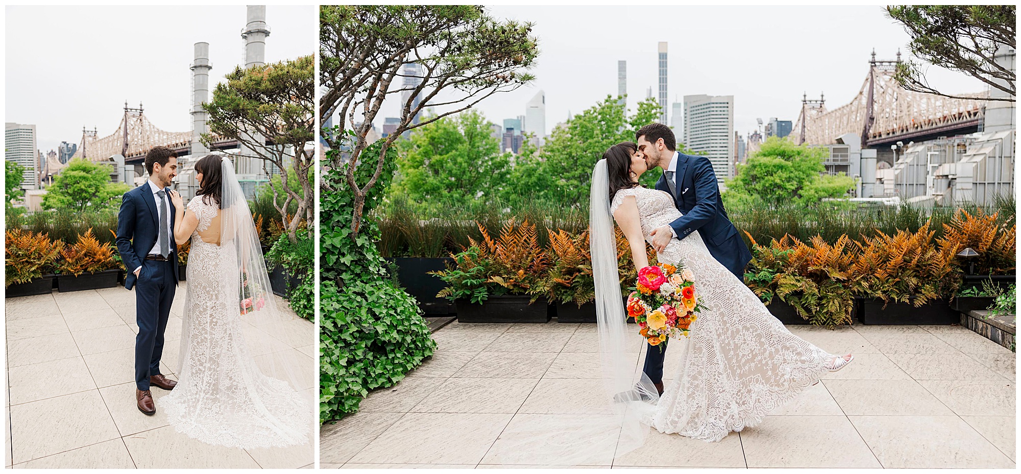 Sweet foundry wedding in long island city