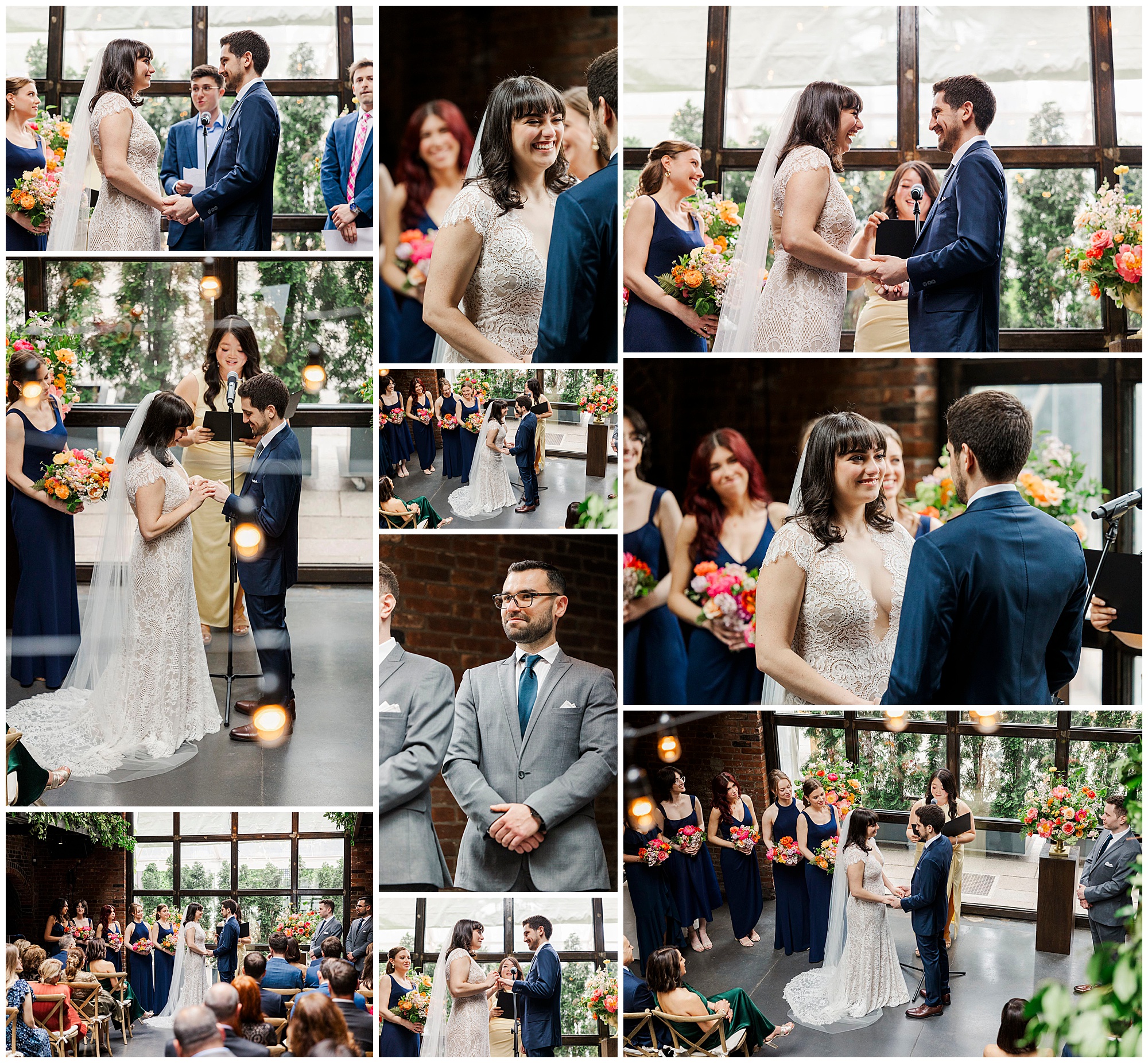 Joyous foundry wedding in long island city