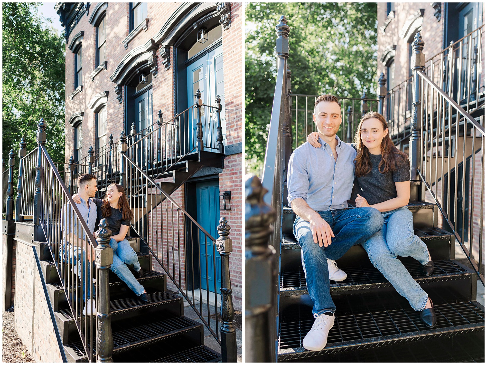 Charming engagement session in hudson new york