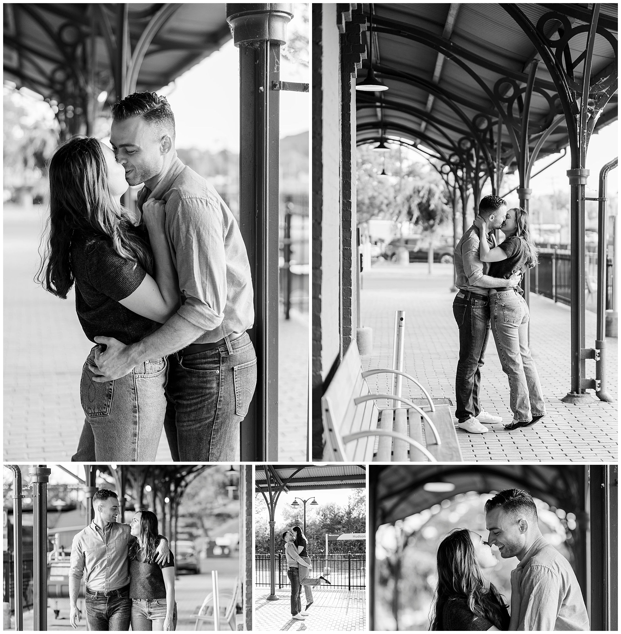 Candid engagement session in hudson new york