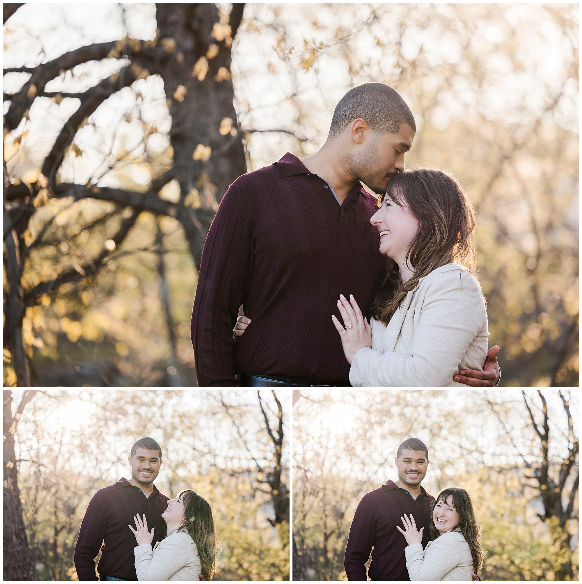 Heartfelt cold spring proposal photos