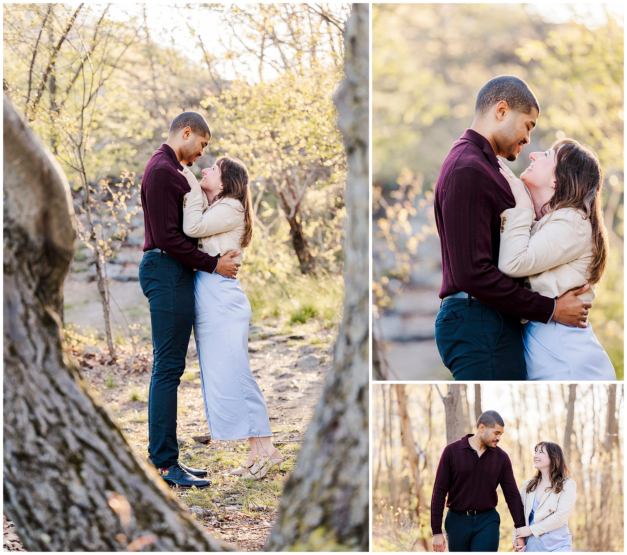 Lovely cold spring proposal photos