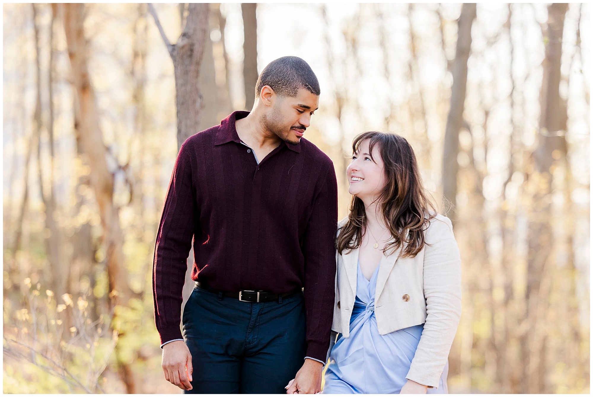 Sweet cold spring proposal photos