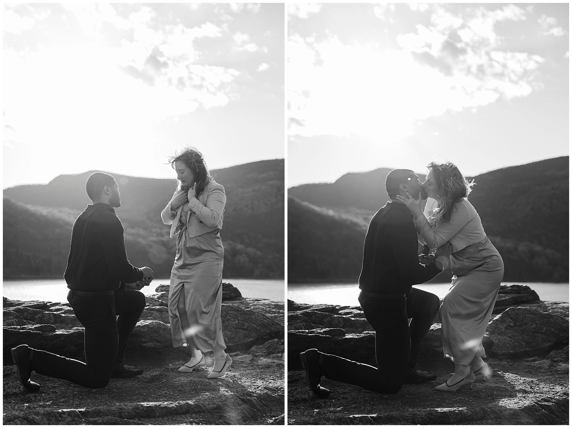 Candid cold spring proposal photos