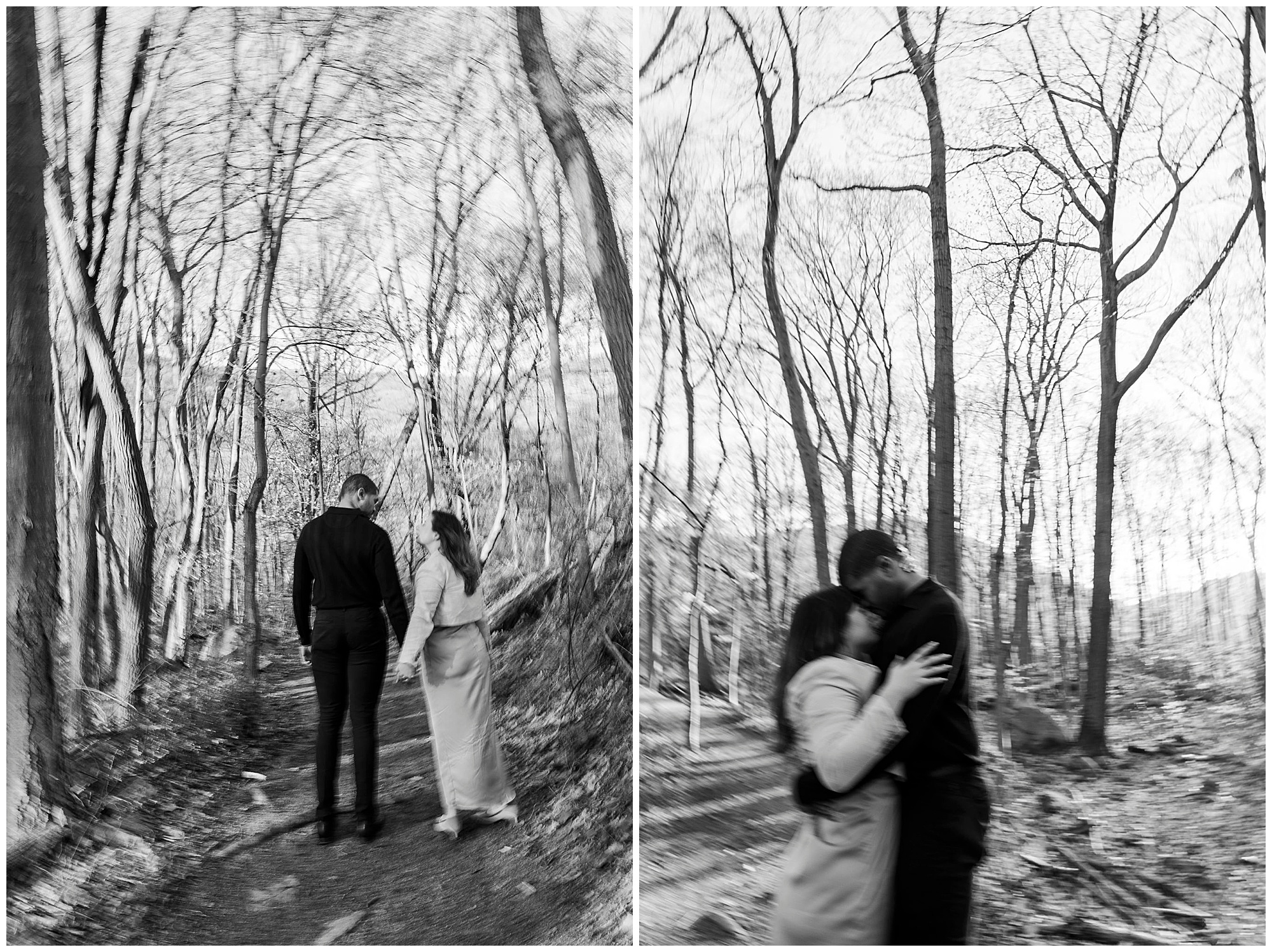 Gorgeous cold spring proposal photos