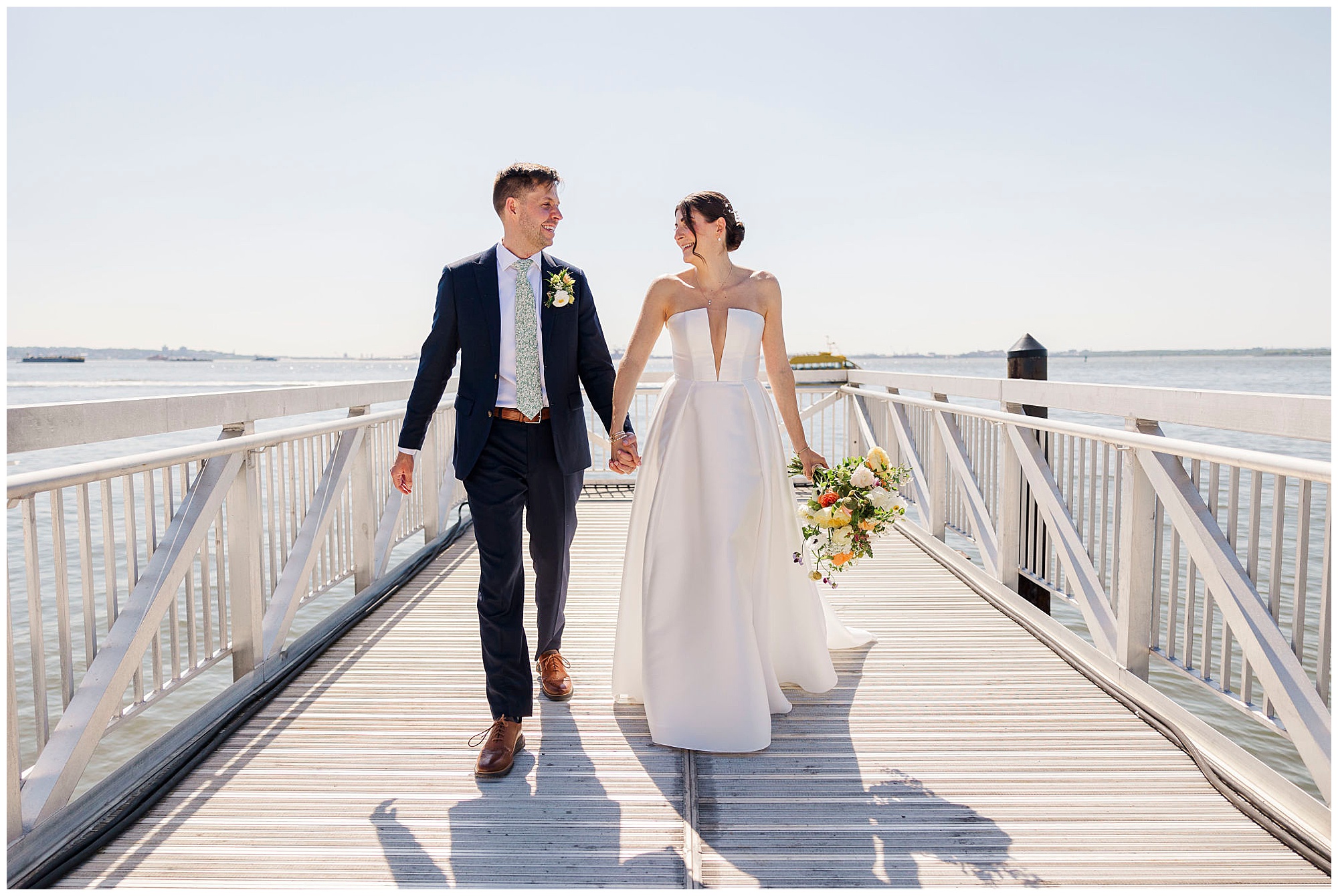 Sweet liberty warehouse wedding in brooklyn, NY