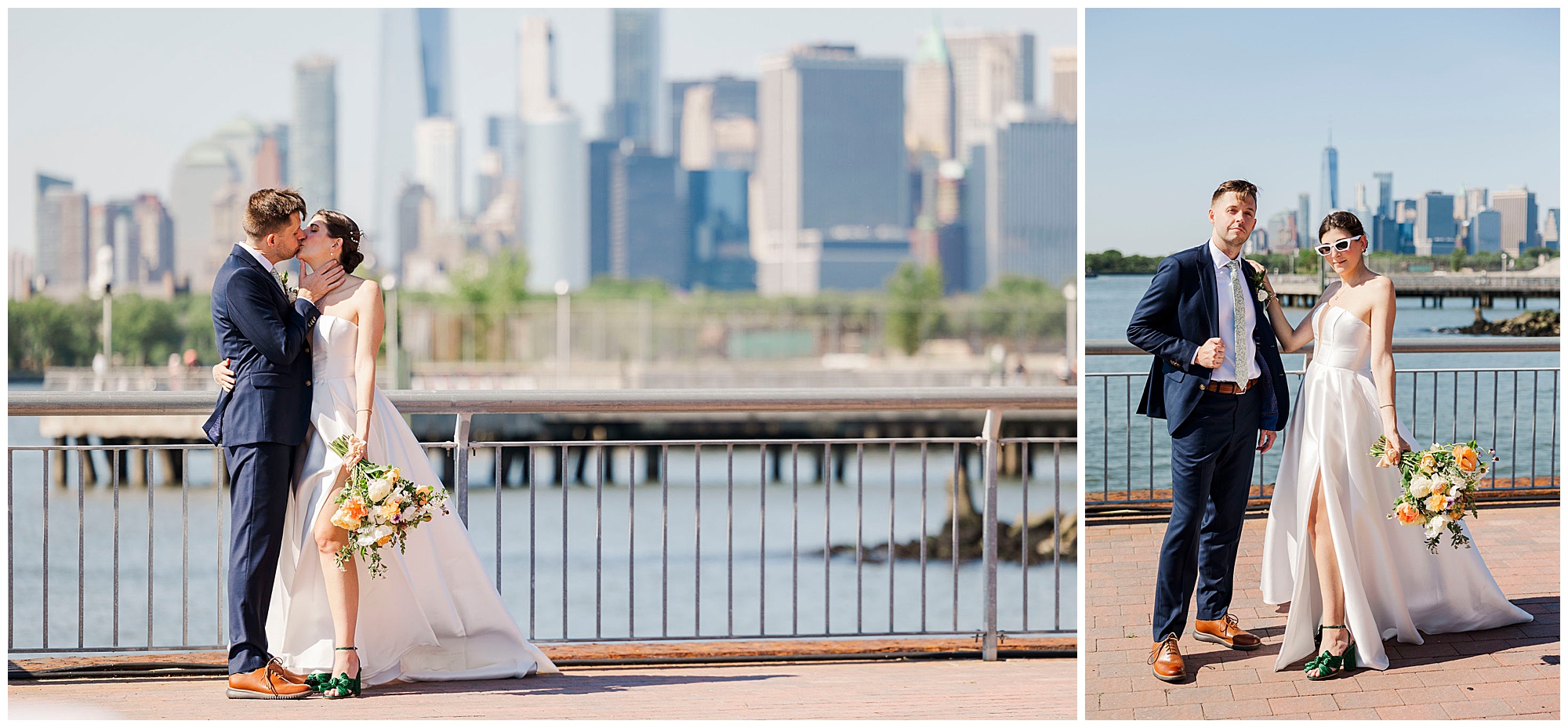 Radiant liberty warehouse wedding in brooklyn, NY