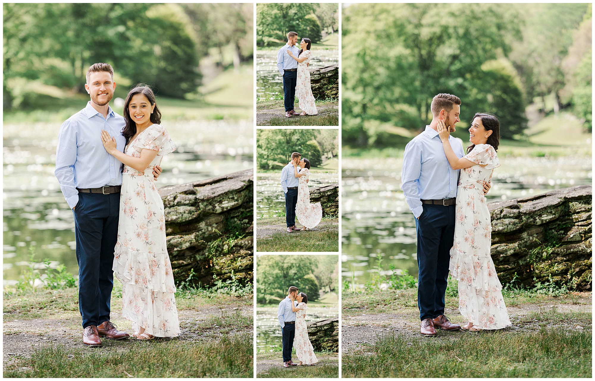 Lovely innisfree garden engagement session