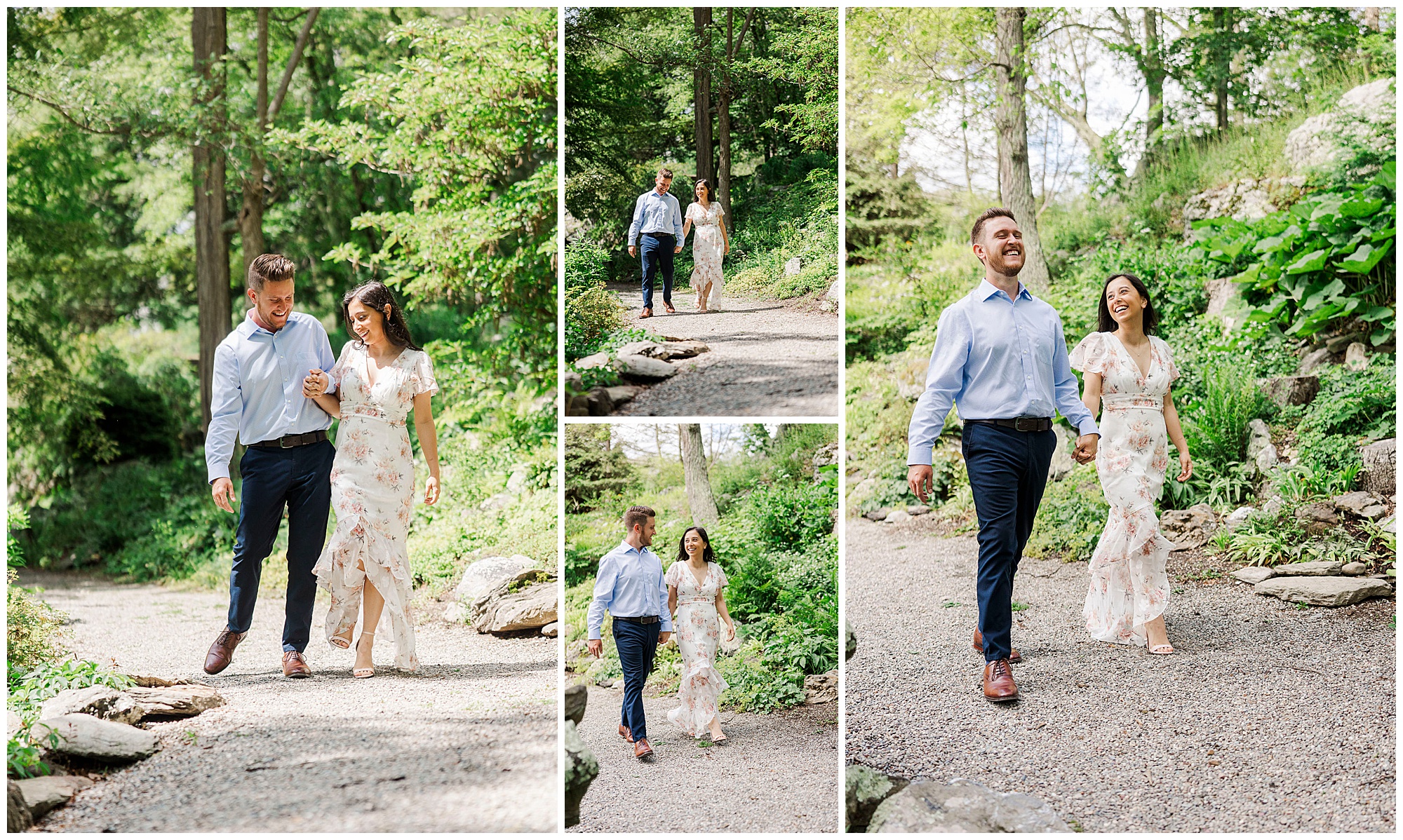 Classic innisfree garden engagement session