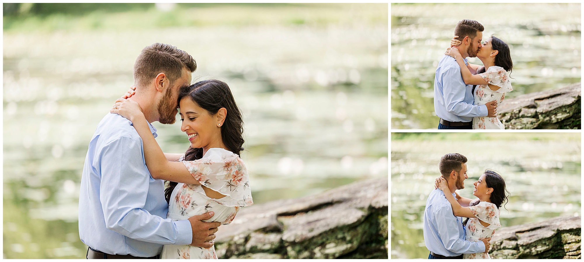 Sweet innisfree garden engagement session