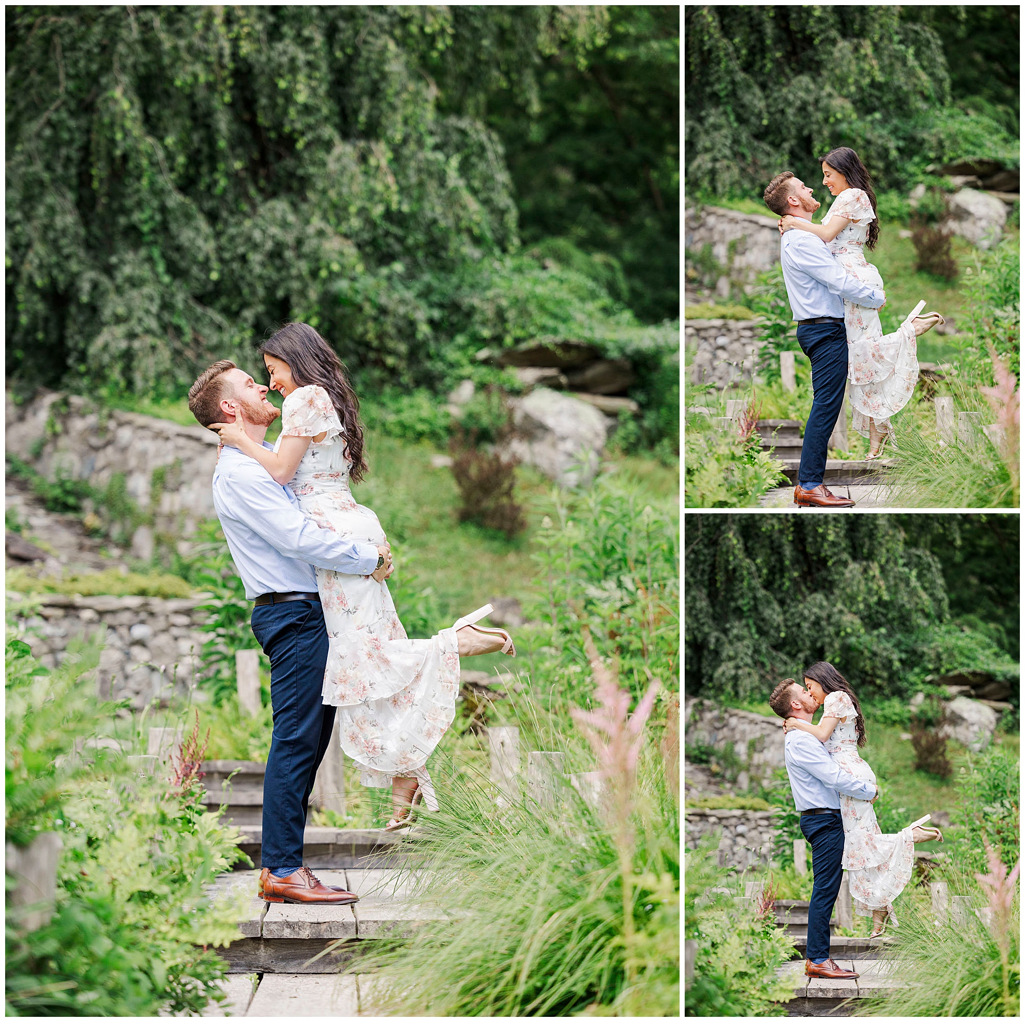 Adorable innisfree garden engagement session