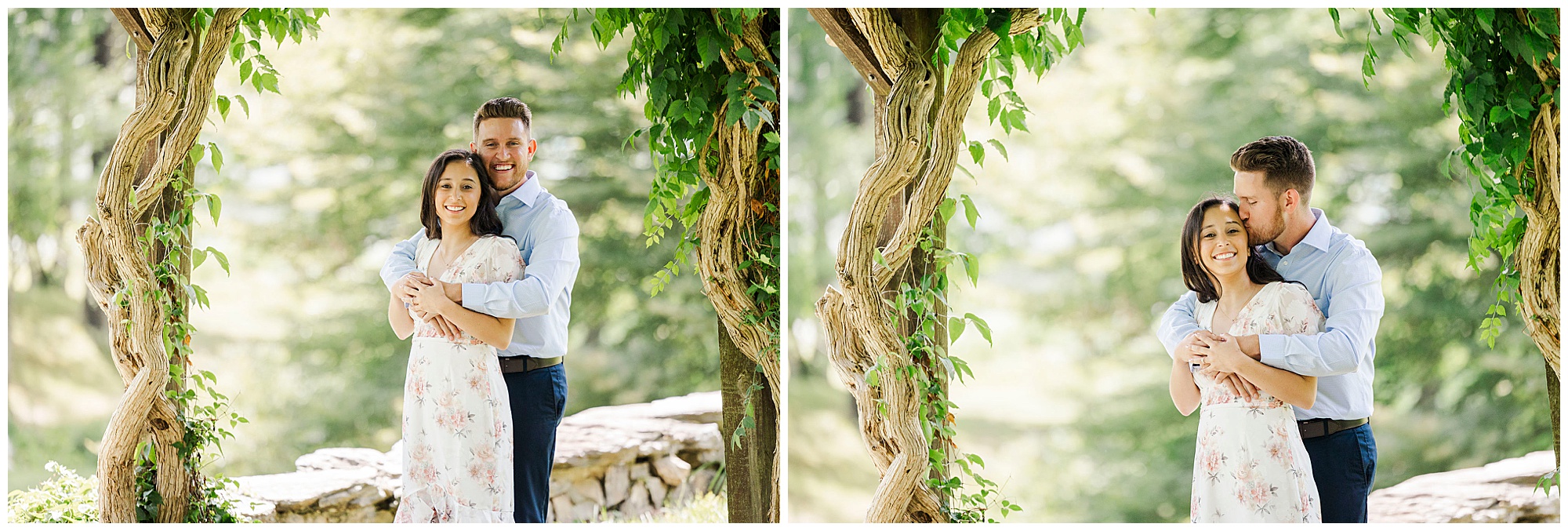 Dreamy innisfree garden engagement session