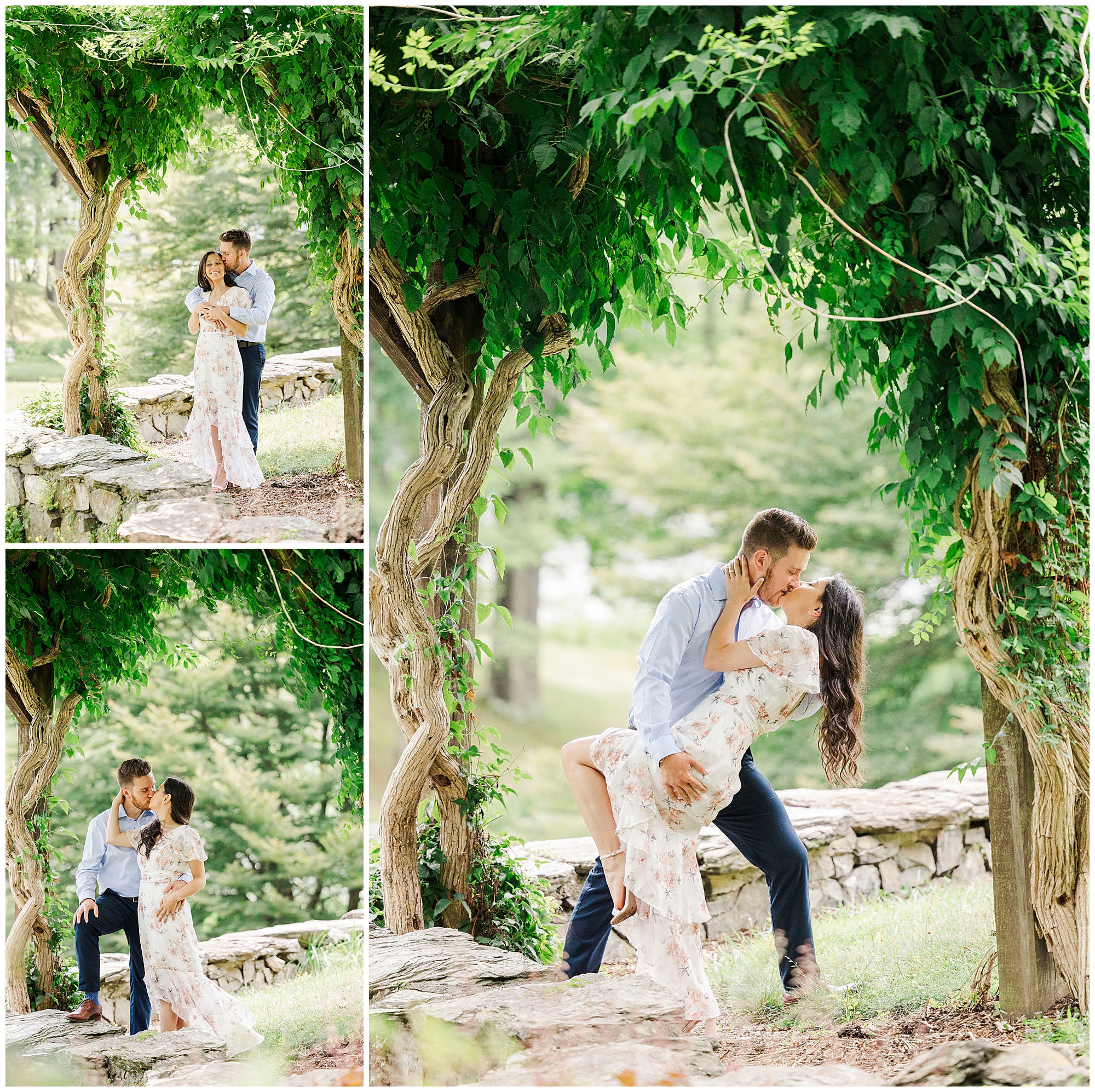 Picturesque innisfree garden engagement session